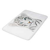 Keukenwitte tijgerkunst - Juiste Wilde Kunst Badmat (Gekanteld)