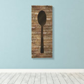 Keukenwoorden Art III Canvas Afdruk (Insitu (Houten vloer))