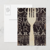 Keukenwoorden Briefkaart (Voorkant / Achterkant)