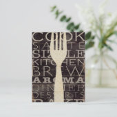 Keukenwoorden Briefkaart (Staand voorkant)