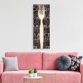 Keukenwoorden Canvas Afdruk (Insitu (Woonkamer))