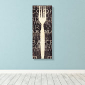 Keukenwoorden Canvas Afdruk (Insitu (Houten vloer))