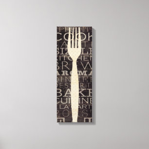 Keukenwoorden Canvas Afdruk