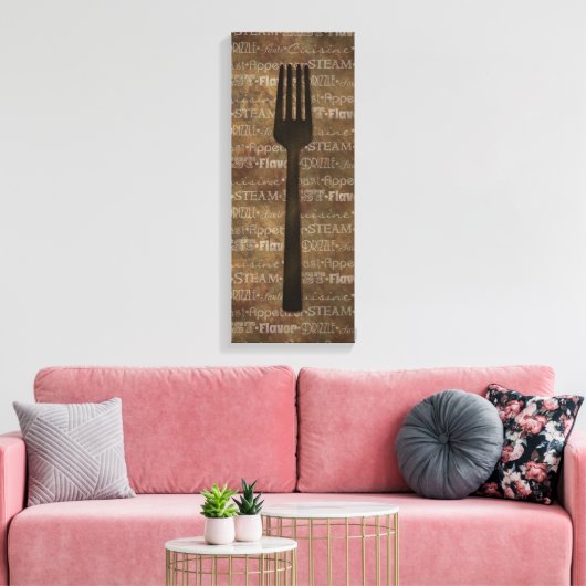 Keukenwoorden Kunst Canvas Afdruk (Insitu (Woonkamer))