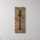 Keukenwoorden Kunst Canvas Afdruk (Voorkant)