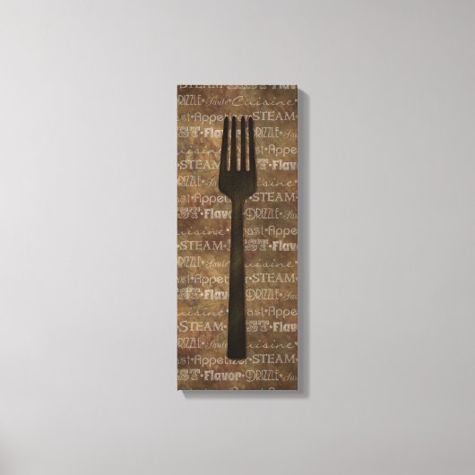 Keukenwoorden Kunst Canvas Afdruk (Voorkant)