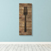 Keukenwoorden Kunst Canvas Afdruk (Insitu (Houten vloer))