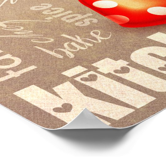 Keukenwoordkunst Poster (Hoek)