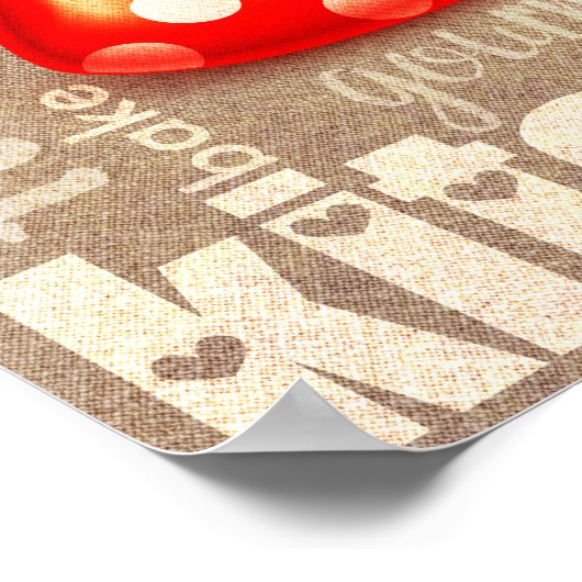 Keukenwoordkunst Poster (Hoek)