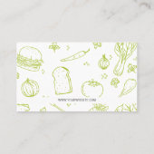 Keukenzilverwerk | Chef Logo Visitekaartje (Achterkant)