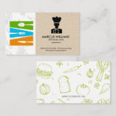 Keukenzilverwerk | Chef Logo Visitekaartje (Voorkant / Achterkant)
