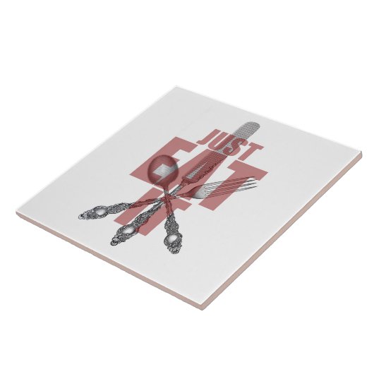 keukenzilverwerk | Eet het gewoon Tegeltje (Zijkant)