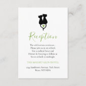 Keukenzwarte katten die van de groene hartontdekki informatiekaartje (Voorkant)