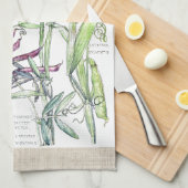  keukenzwellen met snoepjes en taarten theedoek (Quarter Fold)