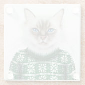 Keukkatje Glazen Onderzetter (Achterkant)