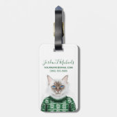 Keukkatje | Jouw namen toevoegen Bagagelabel (Achterkant verticaal)