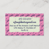 Keukkattengaren, brei-haakpenhoorn visitekaartje (Achterkant)