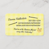 Keukkattengaren breinaalden brei visitekaartje (Achterkant)