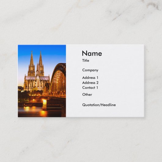 Keulen 03A Visitekaartje (Voorkant)