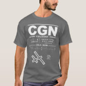 Keulen Bonn Luchthaven CGN T-shirt (Voorkant)