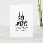Keulen Cathedral Kaart (Voorkant)