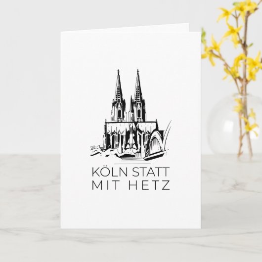 Keulen Cathedral Kaart (Gele Bloem)