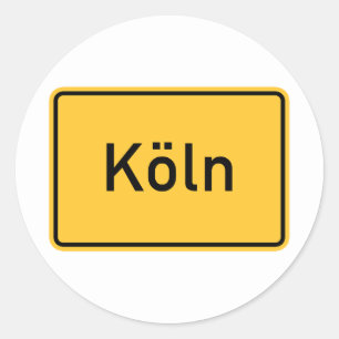 Keulen, Duitse verkeersteken Ronde Sticker