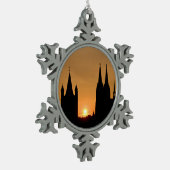 Keulen, Duitse zonsopgang Tin Sneeuwvlok Ornament (Links)