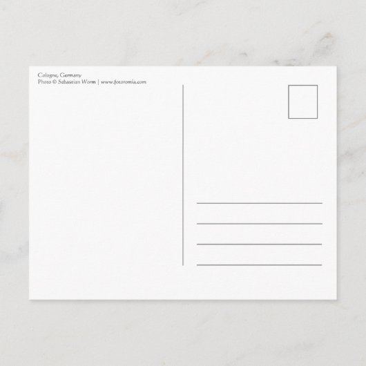 Keulen Duitsland Briefkaart (Achterkant)