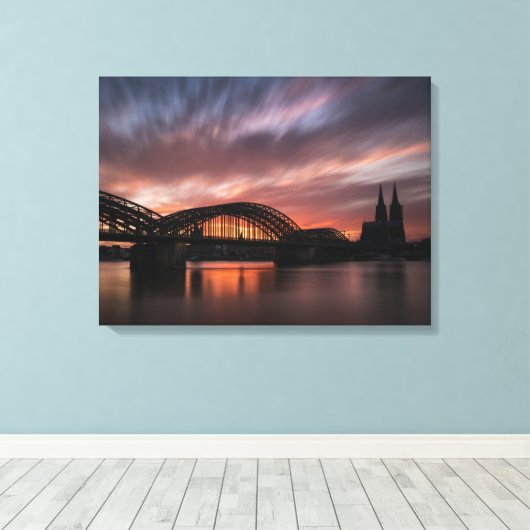 Keulen Duitsland Canvas Afdruk (Insitu (Houten vloer))