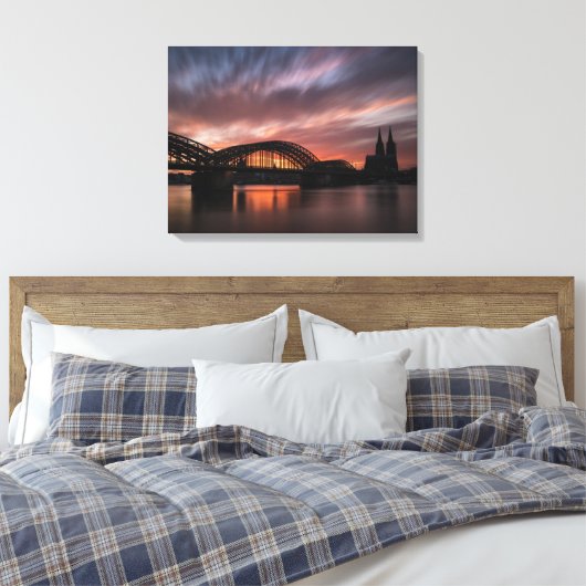 Keulen Duitsland Canvas Afdruk (Insitu (Slaapkamer))