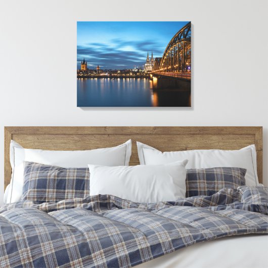 Keulen Duitsland Canvas Afdruk (Insitu (Slaapkamer))