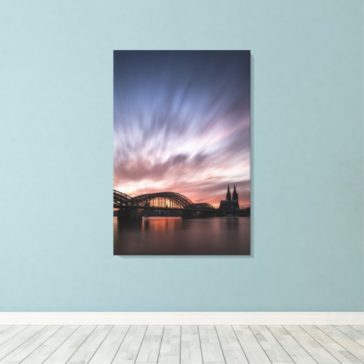 Keulen Duitsland Canvas Afdruk (Insitu (Houten vloer))