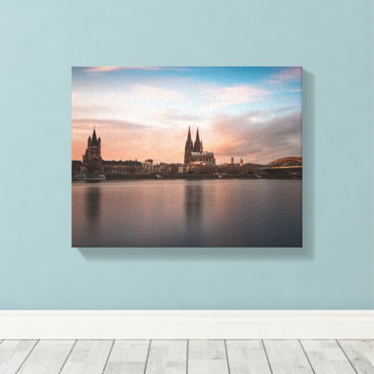Keulen Duitsland Canvas Afdruk (Insitu (Houten vloer))