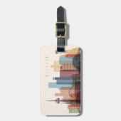 Keulen, Duitsland | City Skyline Bagagelabel (Voorkant verticaal)