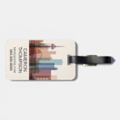 Keulen, Duitsland | City Skyline Bagagelabel (Achterkant horizontaal)