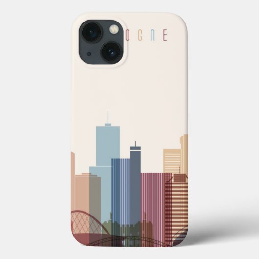 Keulen, Duitsland | City Skyline Case-Mate iPhone Case (Achterkant)
