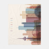 Keulen, Duitsland | City Skyline Fleece Deken (Voorkant)