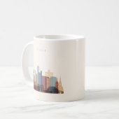 Keulen, Duitsland | City Skyline Koffiemok (Voorkant links)
