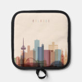 Keulen, Duitsland | City Skyline Pannenlap (Voorkant)