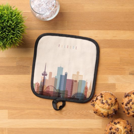 Keulen, Duitsland | City Skyline Pannenlap (Top down)
