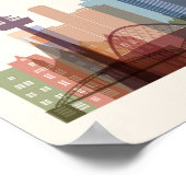 Keulen, Duitsland | City Skyline Poster (Hoek)