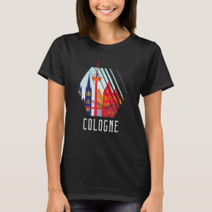 Keulen Duitsland City Skyline Silhouette Outline S T-shirt