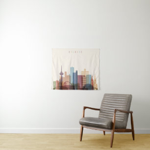 Keulen, Duitsland   City Skyline Wandkleed