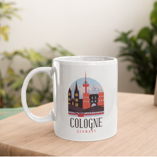 Keulen Duitsland  Cityscape Koffiemok
