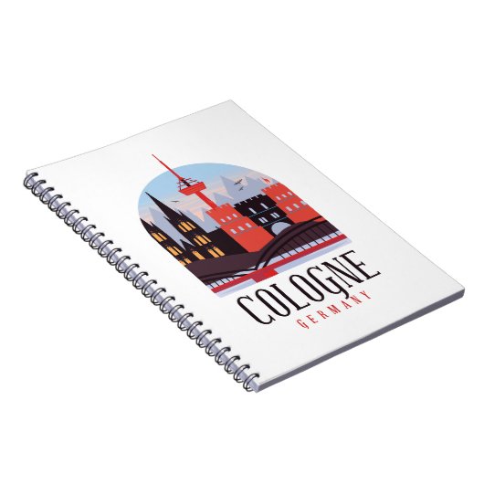 Keulen Duitsland Cityscape Notitieboek (Rechterzijde)