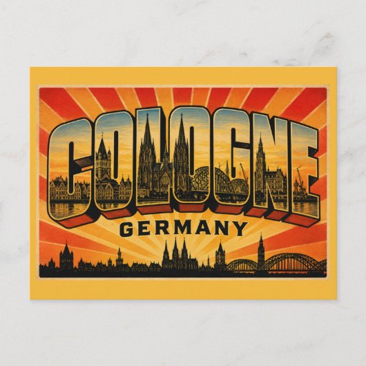 Keulen Duitsland Dom Briefkaart (Voorkant)