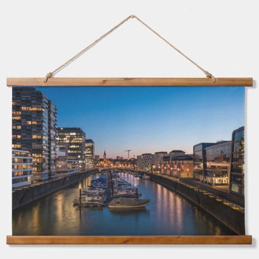 Keulen Duitsland Harbour Hangend Wandkleed (Voorkant)