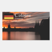 Keulen Duitsland Rechthoekige Sticker (Voorkant)