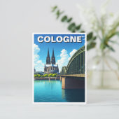 Keulen Duitsland Reizen Briefkaart (Staand voorkant)